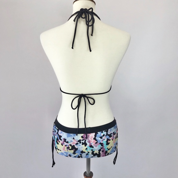 Folded & Hung Multicolor Abstract String Bikini - Picture 4 of 8